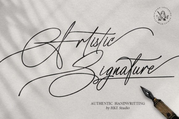 Artistic Signature Font - Featured Image