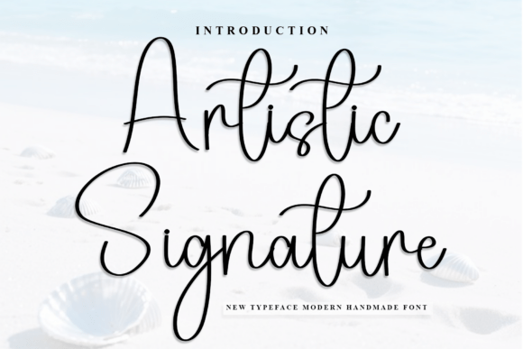 Artistic Signature Font - Featured Image