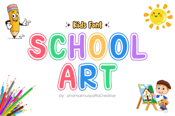 Artschool Regular Font - Featured Image