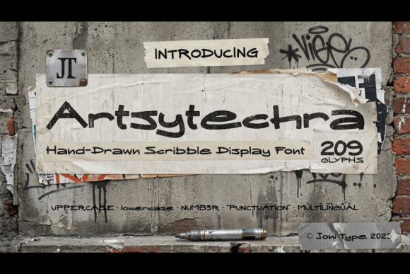 Artsytechra Font - Featured Image