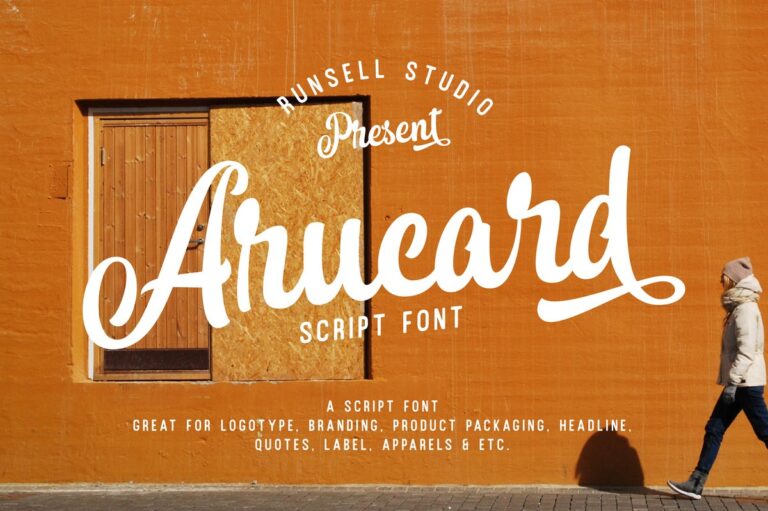 Arucard Script Font - Featured Image