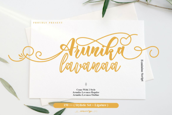 Arunika Lavanaa Font - Featured Image