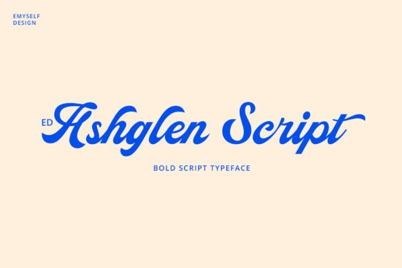 Ashglen Script Font - Featured Image