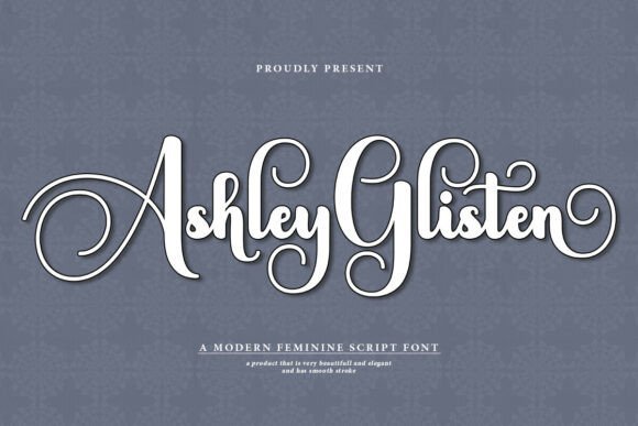 Ashley Glisten Font - Featured Image