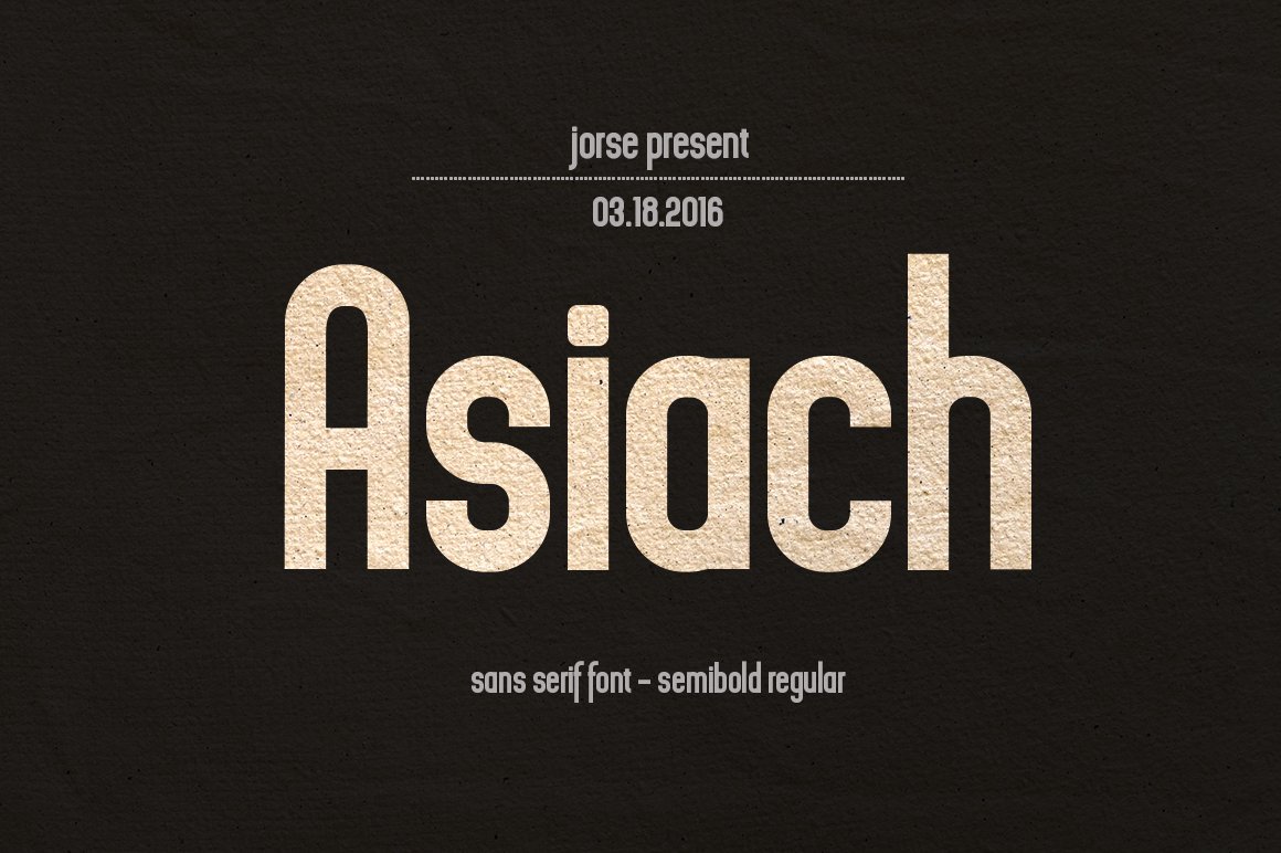 Asiach Font - Featured Image