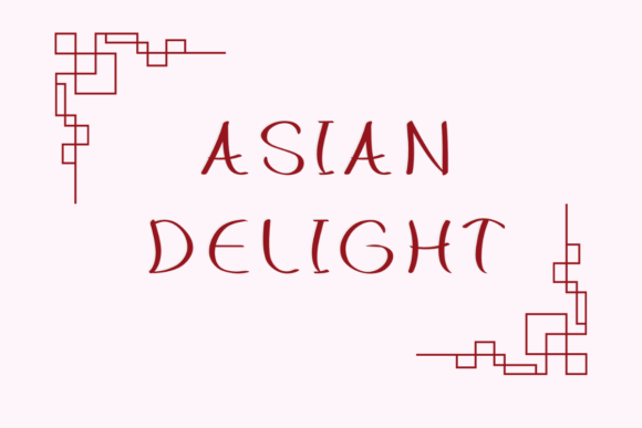 Asian Delight Font - Featured Image