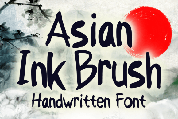 Asian Ink Brush Font - Featured Image
