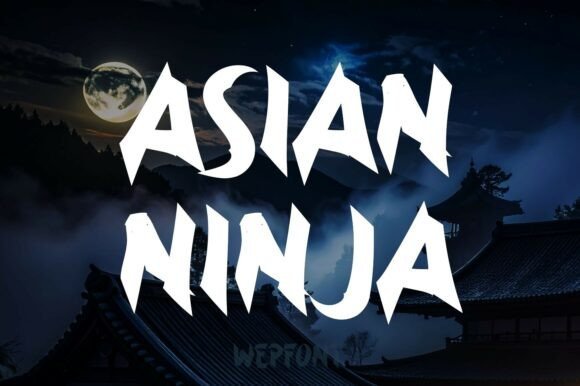 Asian Ninja Font - Featured Image