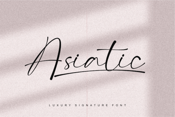 Asiatic Signature Script Font - Featured Image