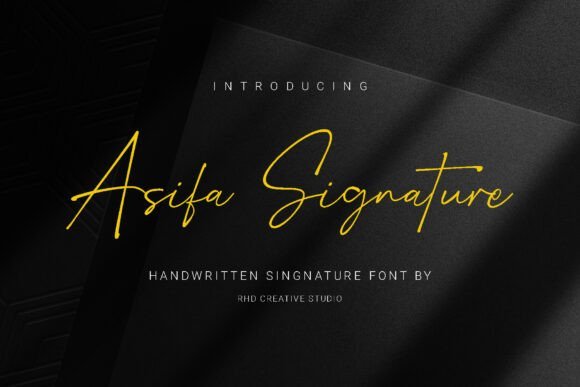 Asifa Signature Font - Featured Image