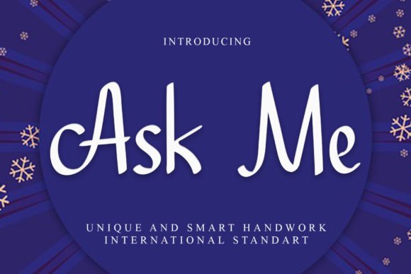 Ask Me Font - Featured Image