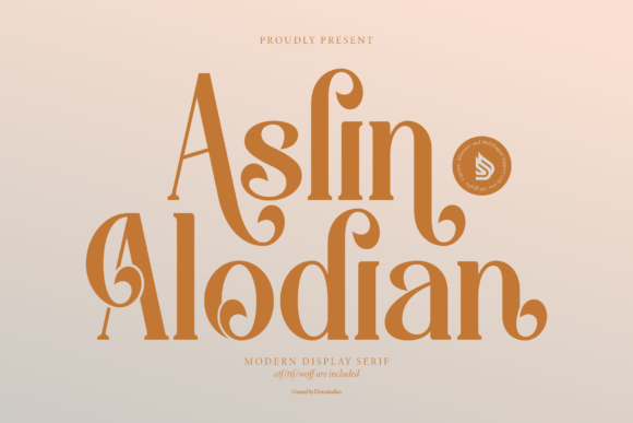 Aslin Alodian Font - Featured Image