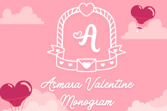 Asmara Valentine Monogram Font - Featured Image