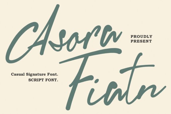Asora Fiatn Font - Featured Image