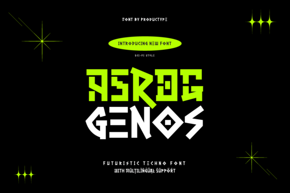 Asrog Genos Font - Featured Image