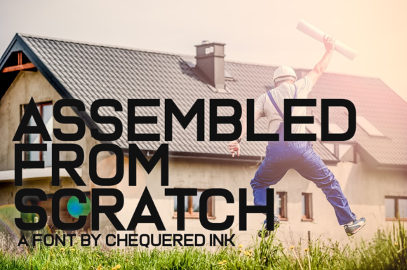 Assembled from Scratch Font - Featured Image