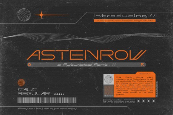Astenrow Font - Featured Image