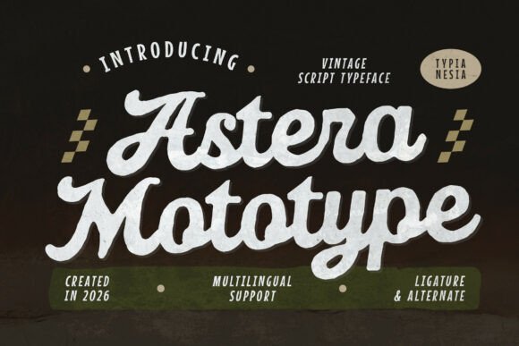 Astera Mototype Font - Featured Image