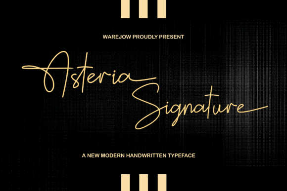 Asteria Signature Font - Featured Image