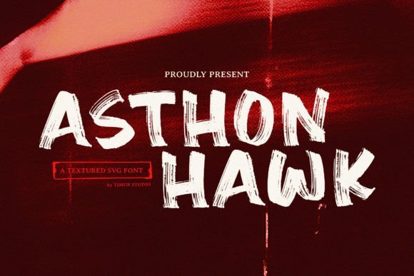 Asthon Hawk Font - Featured Image