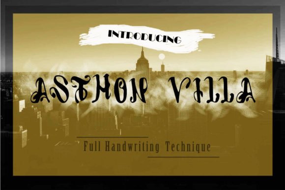 Asthon Villa Font - Featured Image