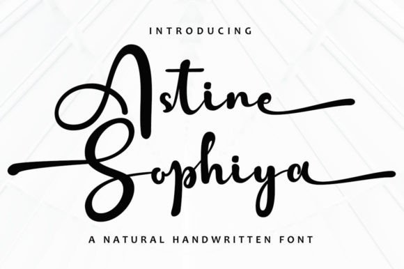Astine Sophiya Font - Featured Image