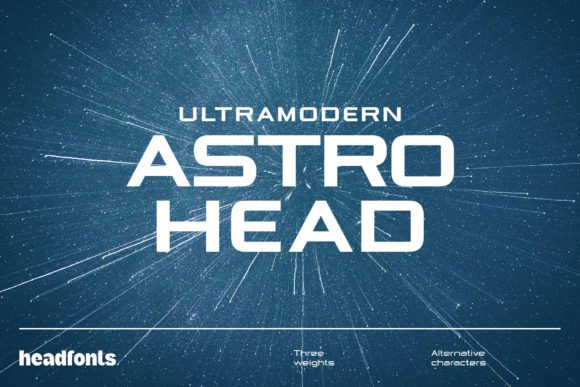 Astrohead Font - Featured Image