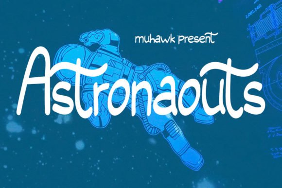Astronaouts Font - Featured Image