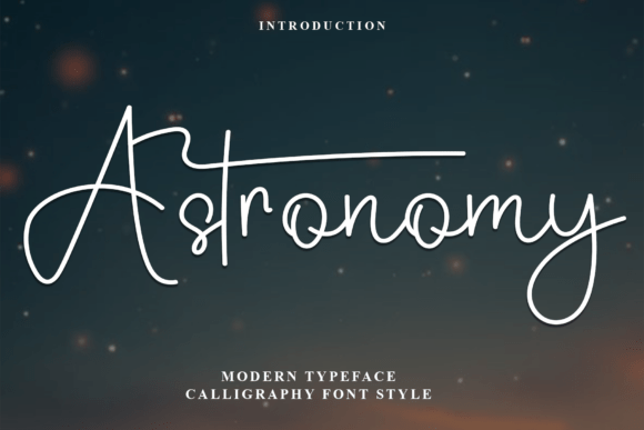 Astronomy Font - Featured Image