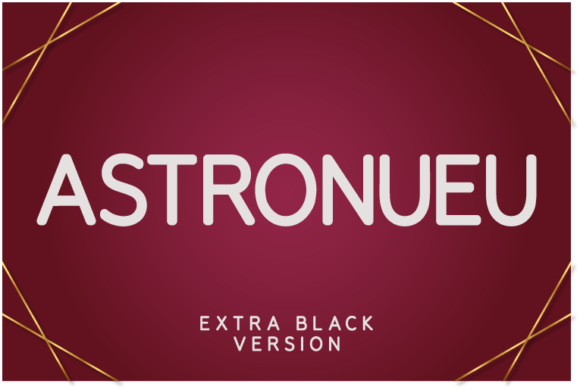 Astronueu Extra Black Font - Featured Image