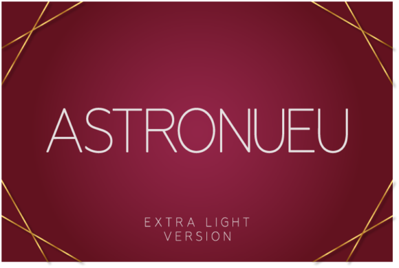 Astronueu Extra Light Font - Featured Image