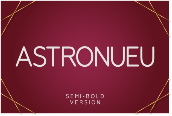 Astronueu Semi-Bold Font - Featured Image