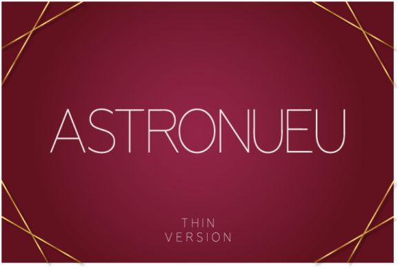 Astronueu Thin Font - Featured Image