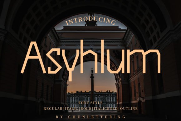 Asyhlum Font - Featured Image