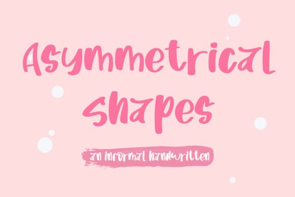 Asymetrical Shapes Font - Featured Image