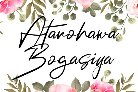Atanohawa Bogasiya Font - Featured Image
