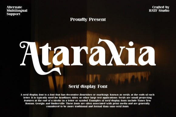 Ataraxia Font - Featured Image
