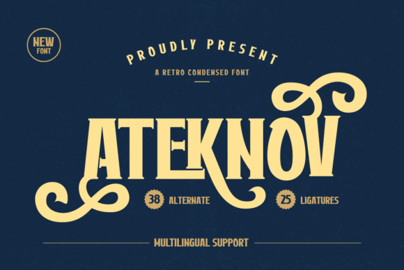 Ateknov Font - Featured Image