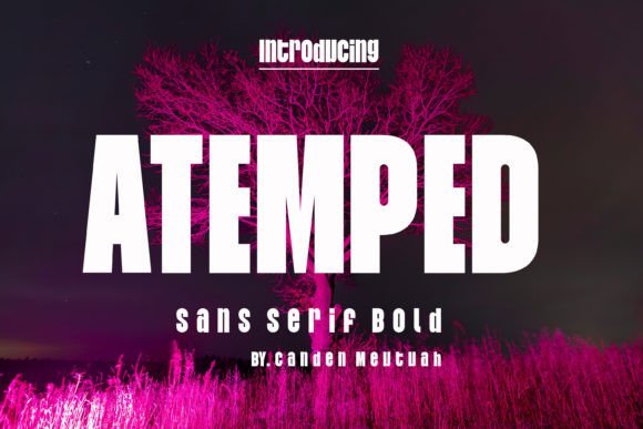 Atemped Font - Featured Image