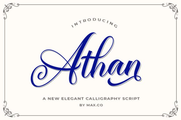 Athan Script Font - Featured Image