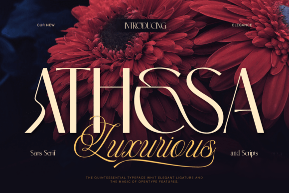 Athesa Luxurious Font - Featured Image