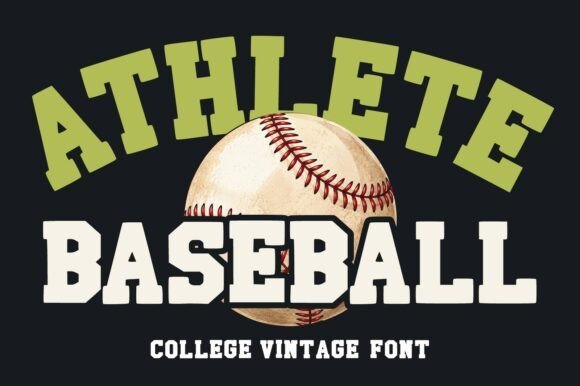 Athlete Baseball Font - Featured Image