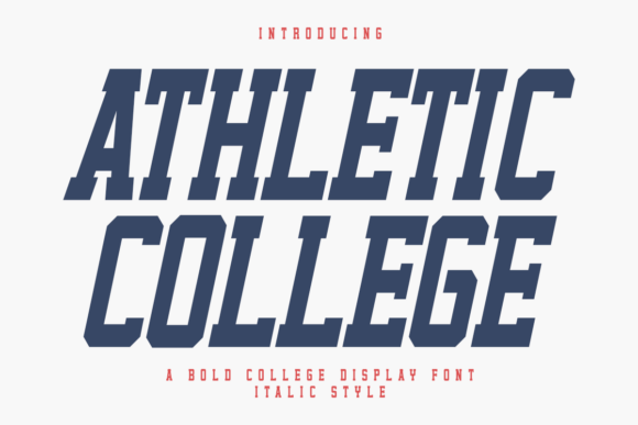 Athletic College Italic Font - Featured Image