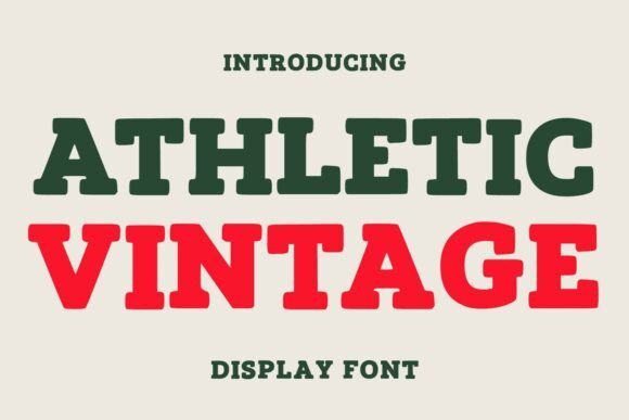 Athletic Vintage Font - Featured Image