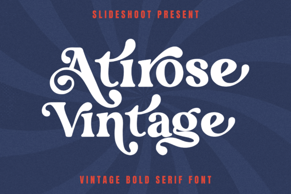 Atirose Vintage Font - Featured Image