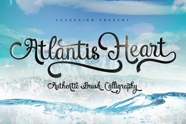 Atlantis Heart Font - Featured Image