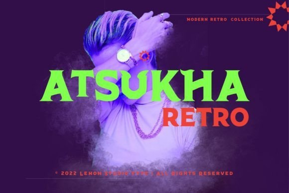 Atsukha Retro Font - Featured Image