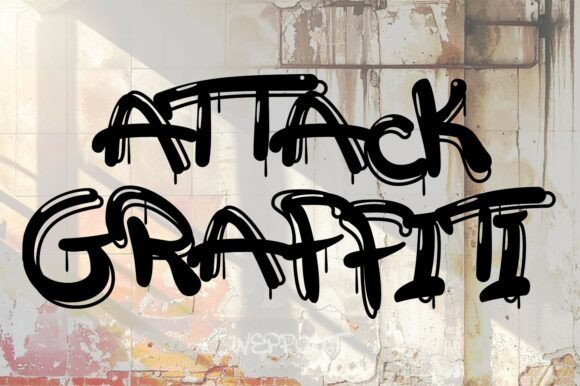 Attack Graffiti Font - Featured Image