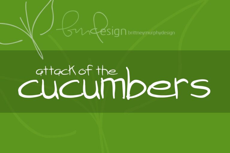 Attack of the Cucumbers Font - Featured Image