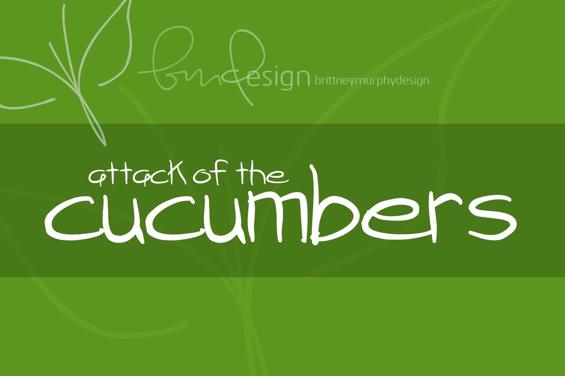 Attack of the Cucumbers Font - Featured Image